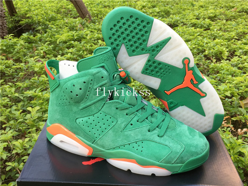 Authentic Air Jordan 6 Gatorade Green